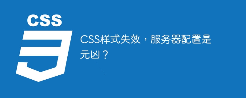 CSS样式失效，服务器配置是元凶？