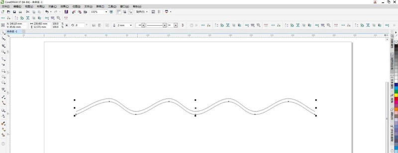 cdr怎么快速将直线变成波浪线 cdr直线批量变曲线的方法