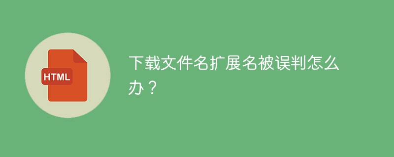 下载文件名扩展名被误判怎么办？
