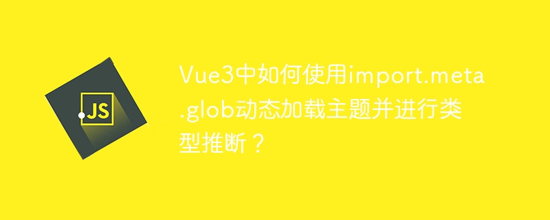 Vue3中如何使用import.meta.glob动态加载主题并进行类型推断？