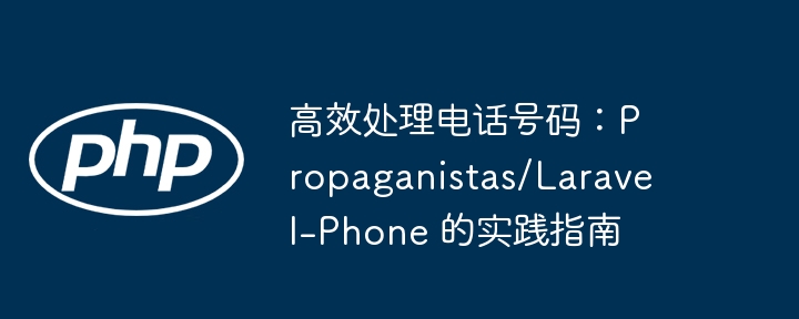 高效处理电话号码：Propaganistas/Laravel-Phone 的实践指南