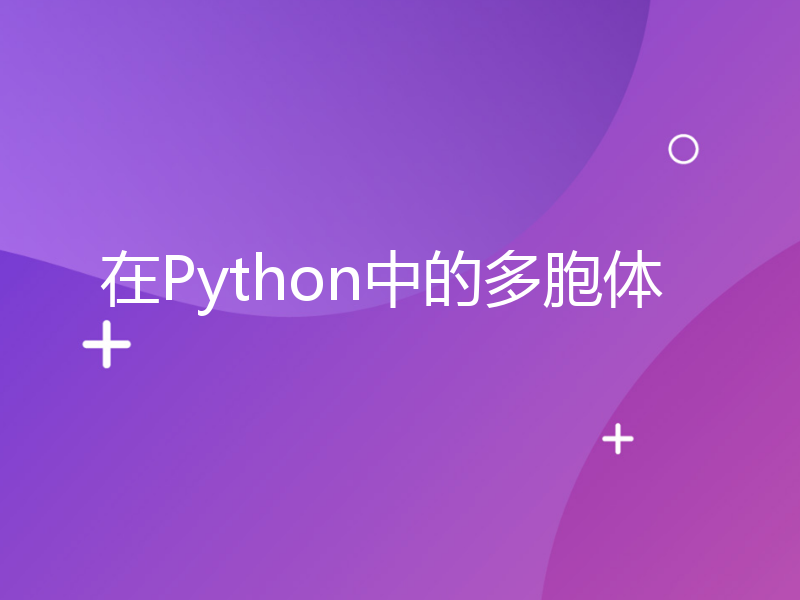 在Python中的多胞体